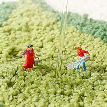 UKELER 3D Moss Bath Rug Decor for Bathroom Soft Shaggy Non Slip Bath Rugs Shower Bathtub Mat Decorative Floor Mats for Home 31.5''x19.7''