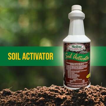 Medina Liquid Soil Activator - Liquid Fertilizer for Indoor & Outdoor Plants - Promotes Root Growth,...
