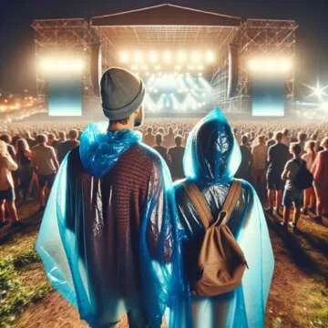 Hagon PRO Disposable Rain Ponchos for Adults (5-Pack)