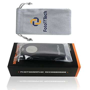 Foto&Tech FTML-L3 Wireless Remote Control Compatible with Nikon D7500 D750 D3400 D3300 D3200 D5500 D5300 D5200 D5100 D7200 D7100 D7000 D610 D600 D60 D70 D80 COOLPIX P900 P7800 P7700 A/1 J1 (1 Piece)