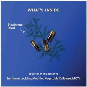 Motherlove Shatavari (120 Liquid caps) Lactation Supplement to Support Breast Milk Supply During Menstruation—Non-GMO, Organic Herbs, Vegan, Kosher