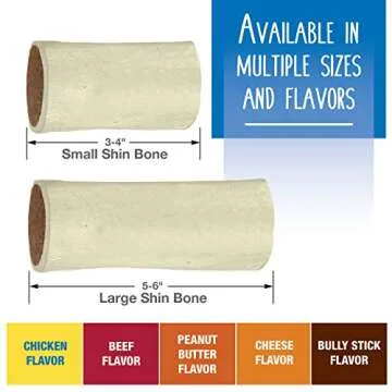 Cadet Stuffed Shin Bones - Durable Peanut Butter Dog Chews