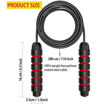 Adjustable Jump Rope for Men, Women & Kids - 2 Pack