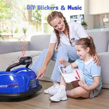 ELEMARA Bumper Car for Toddlers with Remote Control