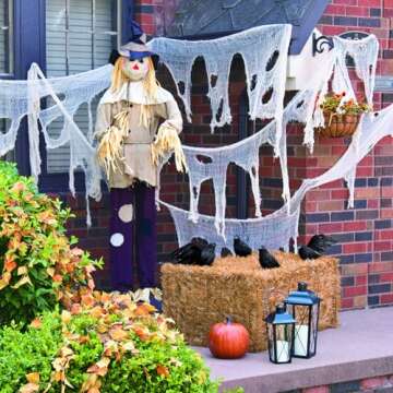 Large 9" x 8 1/4" Orange Foam Decorative Solid Pumpkin, Halloween Crafting, Decor and Party Supplies, Great for Fall, Thanksgiving and Other Holiday Occasions