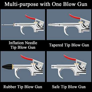 Creallr 20-Piece Air Compressor Accessories Tool Kit with Hose and Attachments