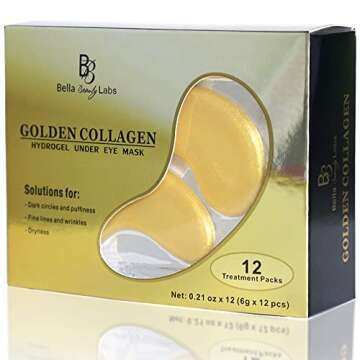 24K Gold Under Eye Collagen Patches - Anti-aging Treatment