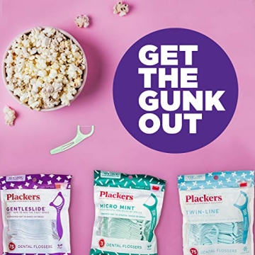 Plackers Micro Mint Dental Floss Picks with Travel Case