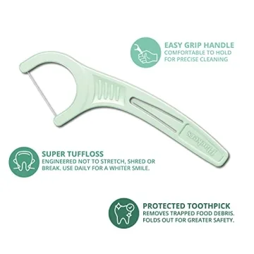 Plackers Micro Mint Dental Floss Picks with Travel Case