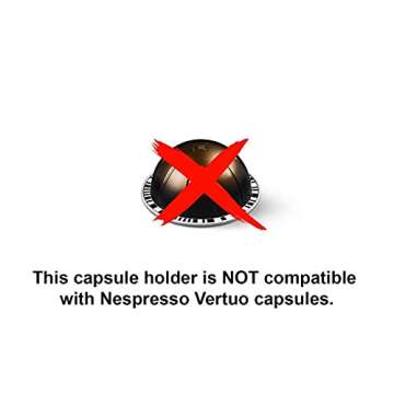 Demi's Home Magnetic Coffee Pod Holder for Nespresso Original Capsules - Suitable to be Mounted on the Fridge (Black)