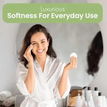 Intrinsics Large 3” Oval Cotton Pads for Face (50 Count), Premium 100% Pure Cotton Makeup Remover Pads, Hypoallergenic and Lint-Free Cotton Rounds for All Skin Types