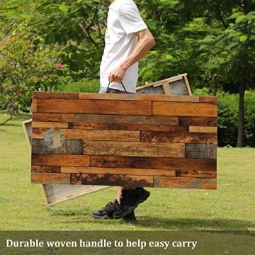 TIANNBU Solid Wood Cornhole Set for Endless Fun