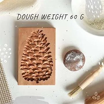 Wooden Cookie Mold for Holiday Baking - Versatile 3D Craft