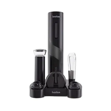 Ivation 7-Piece Wine Gift Set | Complete Accessory Kit with Electric Opener and More