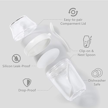 Felli Yogurt Snack Cup Set Leak Proof, Portable & Stylish
