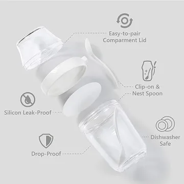Felli Yogurt Snack Cup Set Leak Proof, Portable & Stylish