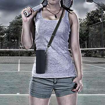 AUPET Water Bottle Carrier,Insulated Neoprene Water bottle Holder Bag Case Pouch Cover 1000ML or 750ML,Adjustable Shoulder Strap, Great for Stainless Steel and Plastic Bottles