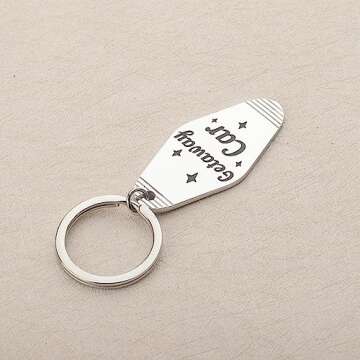 CENWA Getaway Car Motel Keychain Cute Keychains Gifts For Her Fans Gift (getaway car)