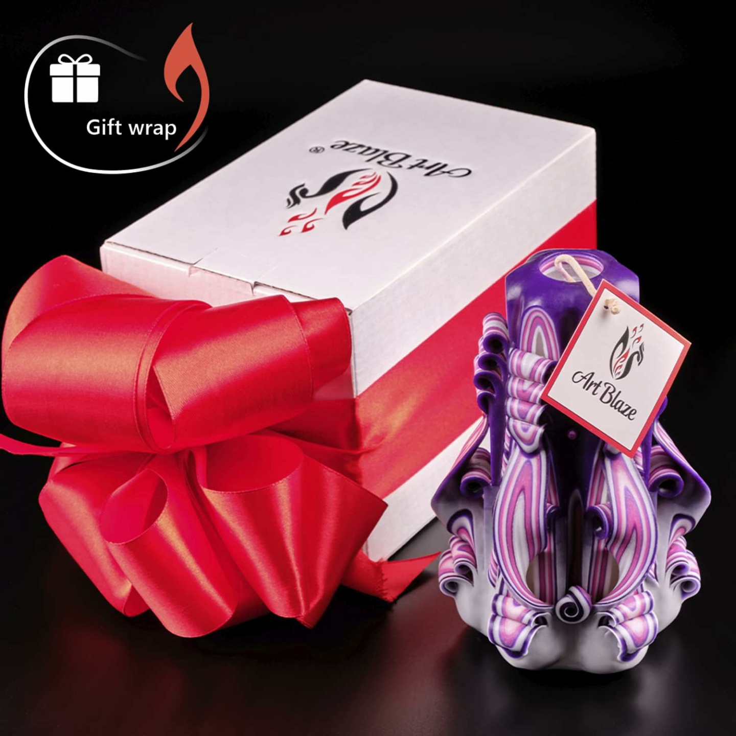 Luxury Handmade Long Burning Carved Candles