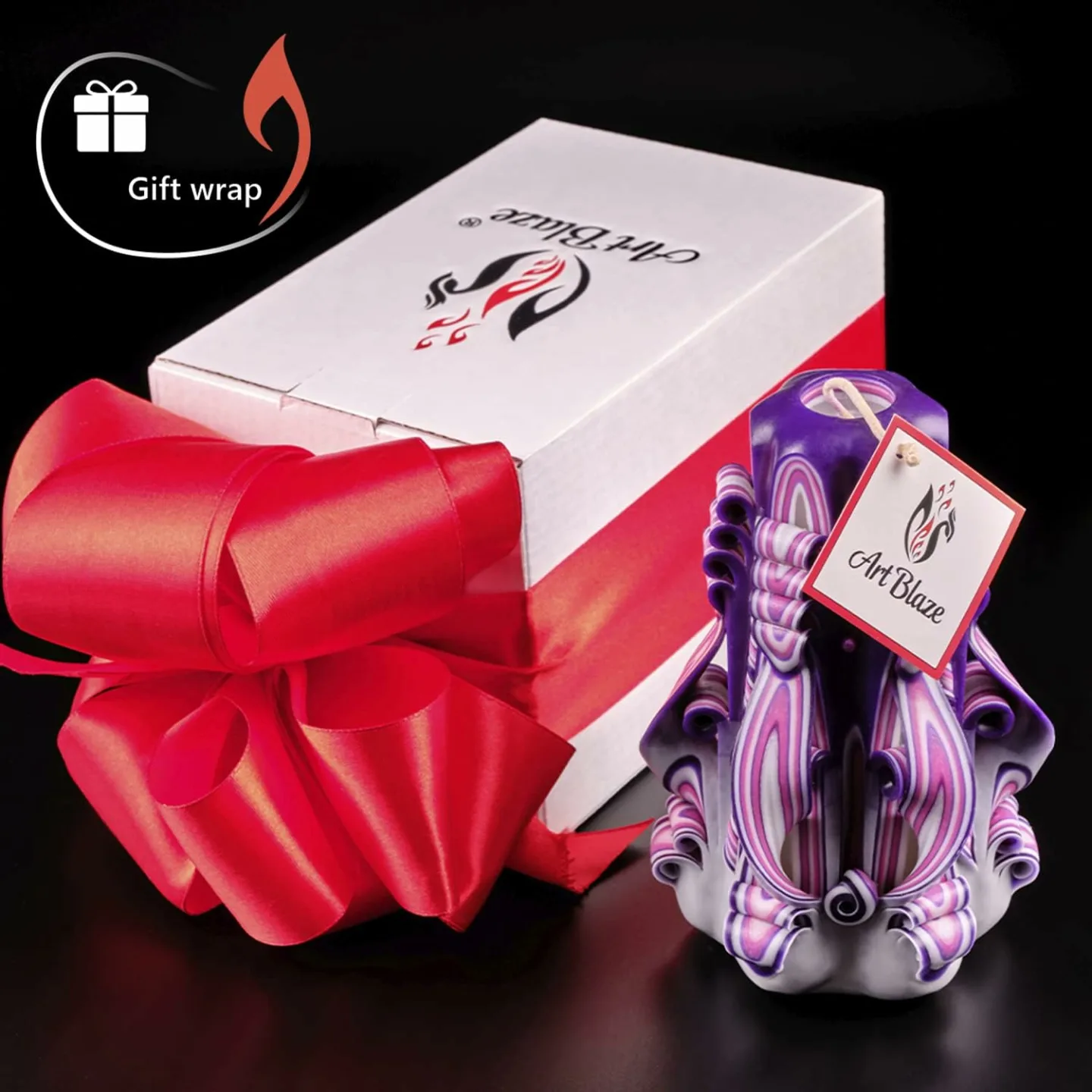 Luxury Handmade Long Burning Carved Candles