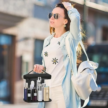 Leak Proof Clear Travel Bags for Toiletries & Cosmetics