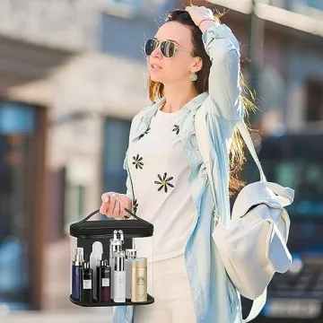 Leak Proof Clear Travel Bags for Toiletries & Cosmetics