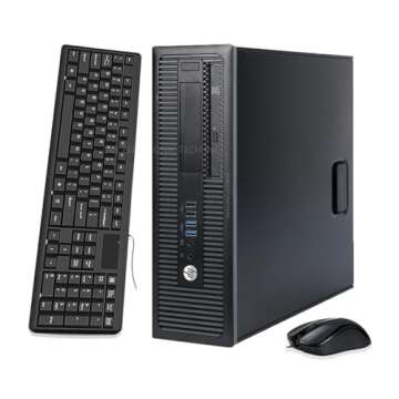 HP ProDesk 600G1 Desktop PC & 24" Monitor Bundle