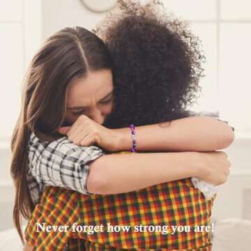 SmileBelle Healing Amethyst Bracelet for Women - Get Well Gifts