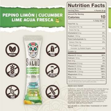 Salud 2-in-1 Hydration Packets with Electrolytes & Immunity