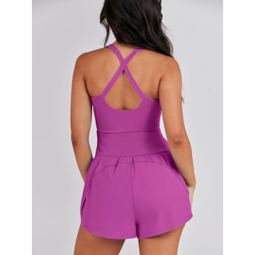 Caracilia Women's Stylish Workout Romper for Every Occasion