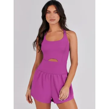 Caracilia Women's Stylish Workout Romper for Every Occasion