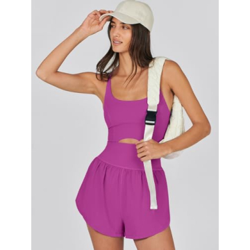 Caracilia Women's Stylish Workout Romper for Every Occasion