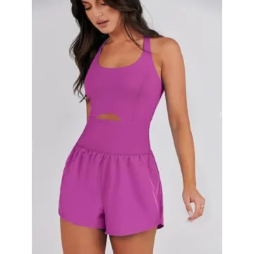 Caracilia Women's Stylish Workout Romper for Every Occasion