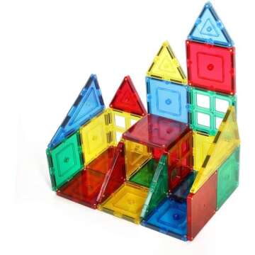 Shapemags 60 Piece Magnet Building Tiles Starter Kit