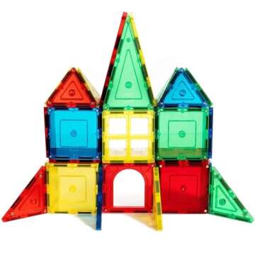 Shapemags 60 Piece Magnet Building Tiles Starter Kit