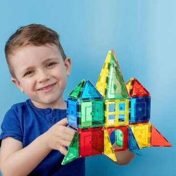 Shapemags 60 Piece Magnet Building Tiles Starter Kit