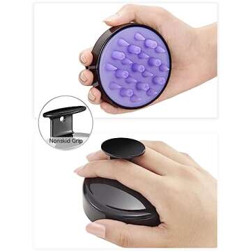 HEETA Scalp Massager Brush for All Hair Types - Eco-Friendly Care Tool