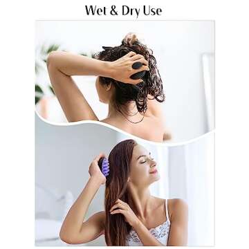 HEETA Scalp Massager Brush for All Hair Types - Eco-Friendly Care Tool