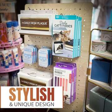 Versatile Torched Pegboard Display Stand for Events and Home Organization