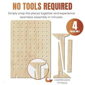 Torched Pegboard Display for Jewelry and Crafts