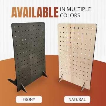 Torched Pegboard Display for Jewelry and Crafts