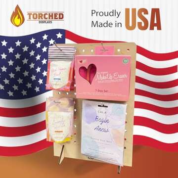 Torched Pegboard Display for Jewelry and Crafts