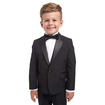 Nautica Baby Boys 4-Piece Formal Outfit Set with Bow Tie, Jacket & Pants