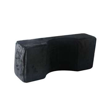 PRASNE Eyelash Extension Pillow, U-shape Ergonomic Curve Pillow, Makeup Grafting Eyelash Pillow Neck Support Curve for Salon Home - Black