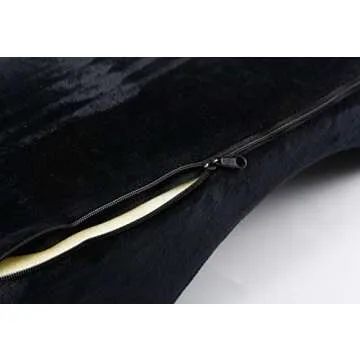 PRASNE Eyelash Extension Pillow, U-shape Ergonomic Curve Pillow, Makeup Grafting Eyelash Pillow Neck Support Curve for Salon Home - Black