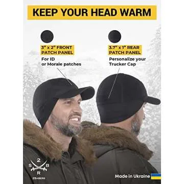 2SBR 2SABERS Tactical Winter Baseball Cap - Warm Trucker Baseball Cap Hat