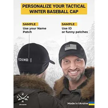 2SBR 2SABERS Tactical Winter Baseball Cap - Warm Trucker Baseball Cap Hat