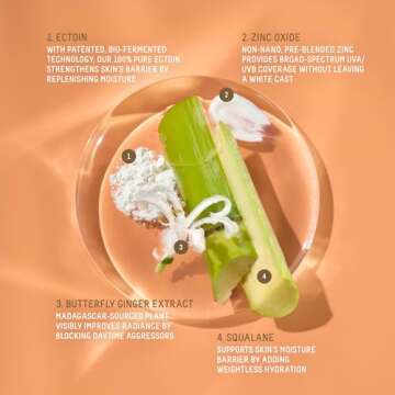 Biossance Squalane + Zinc Sheer Mineral Sunscreen. Broad-Spectrum SPF 30 PA+++ Zinc Oxide Sunscreen That Protects and Hydrates Sensitive Skin. Lightweight, Non-Greasy and Reef-Safe (1.7 ounces)