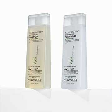 GIOVANNI Tea Tree Triple Treat Shampoo - 33.8 oz. - Vegan & Color Safe