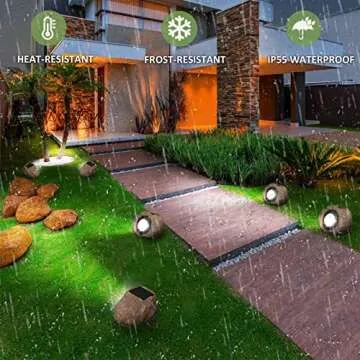 DGSCAK Solar Rock Lights - Bright, Waterproof, Eco-Friendly
